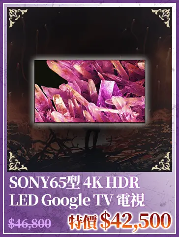 SONY65型 4K HDR LED Google TV 電視