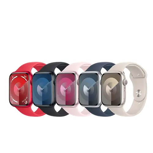 Apple Watch Series 9 (GPS版) 45mm鋁金屬錶殼搭配運動型錶帶