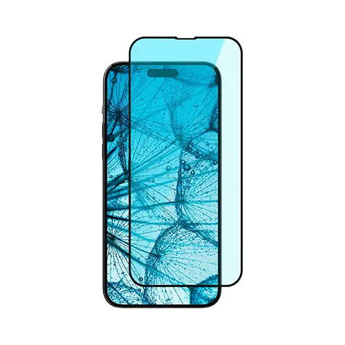 【Babyeyes】iPhone 15 高透抗藍光(吸紫藍) 滿版玻璃貼
